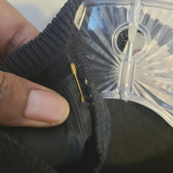 Castleberry | Women's Vintage Black Cardigan Sweater With Gold Buttons (Size 14) - Picture 11 of 14